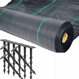 Agrotextília - Poľnohospodárska mulčovacia tkanina (proti burine) Bradas čierna 110 x 10000 cm 90 g/m²